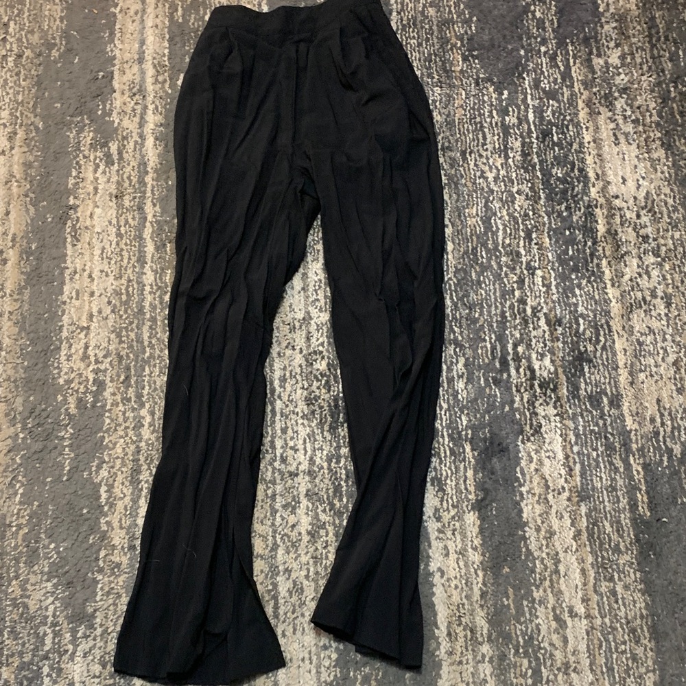 SHEIN Black Pleated Pantsuit